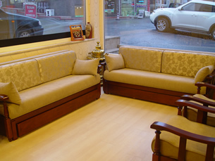 Özel İmalat Tamamı Ahşap Oturma Grupları